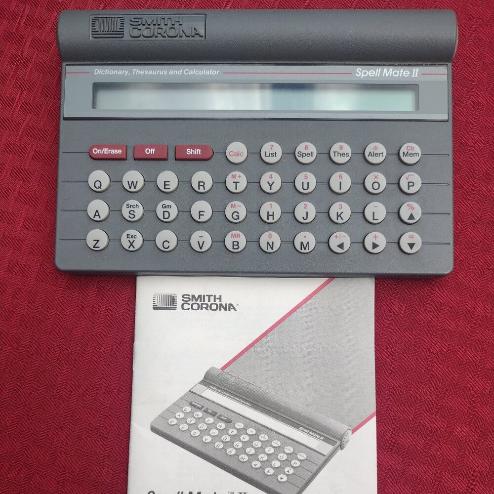 Vintage Handheld Smith Corona Spell Mate II